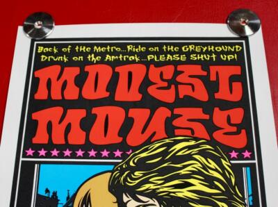 RARE 2000 MODEST MOUSE CONCERT POSTER JERMAINE ROGERS SIGNED