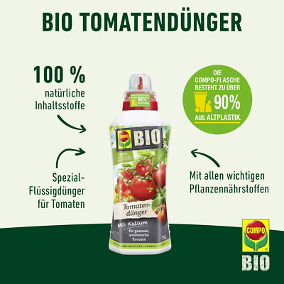 COMPO BIO Tomatendnger Natrlicher Flssigdnger fr Tomaten alle Sorten  1L | eBay.de