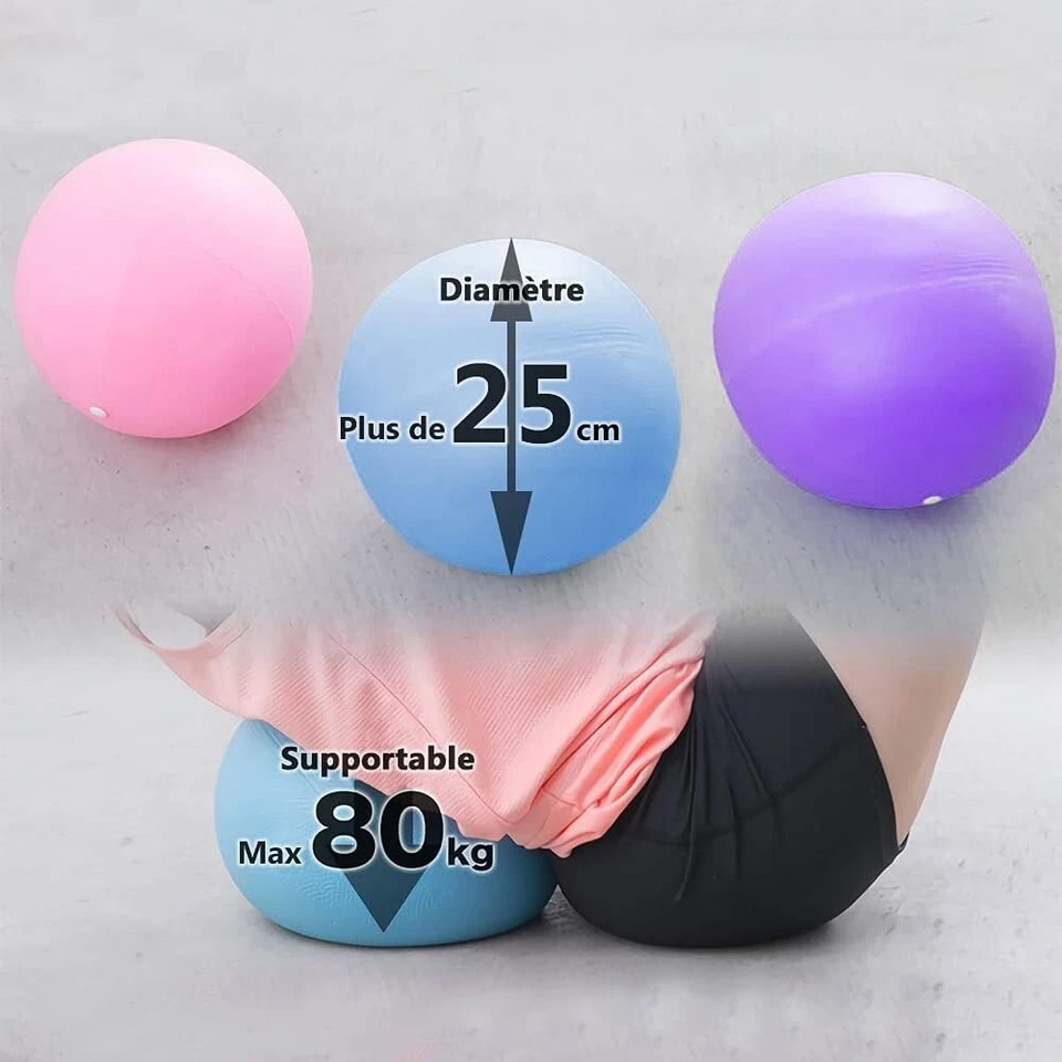 Gymnastikball Kleiner Pilates Ball Yogaball Soft Rutschfest Fitness Sport C128 - Bild 2 von 4
