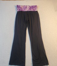 Vintage Womens Foldover Yoga Pants Small Legg...