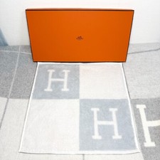 Hermes Avalon wash cloth Bleu Glacier 30x30cm