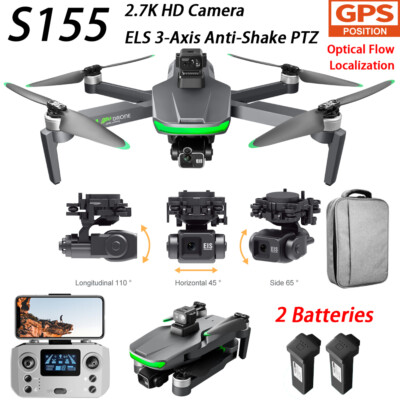 S155 GPS Drone 3-axis Gimbal HD Camera Obstacle