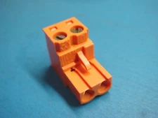 (5) WEIDMULLER 1526460000 BLZ 5.08/2 SN OR 2 POSITION TERMINAL BLOCK PLUG STR