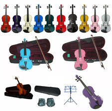 16"-10" Student Viola,Case,Bow,Bridge,Strings,Rosin, Stand, Bag