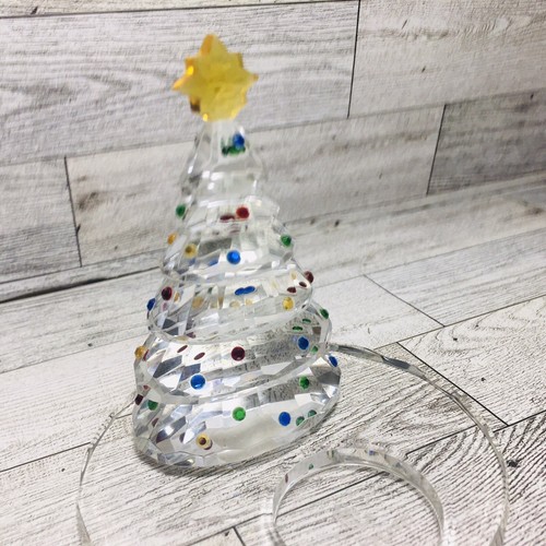 Partylite Sparkle Lite Crystal Christmas Tree Tea Light Candle Holder