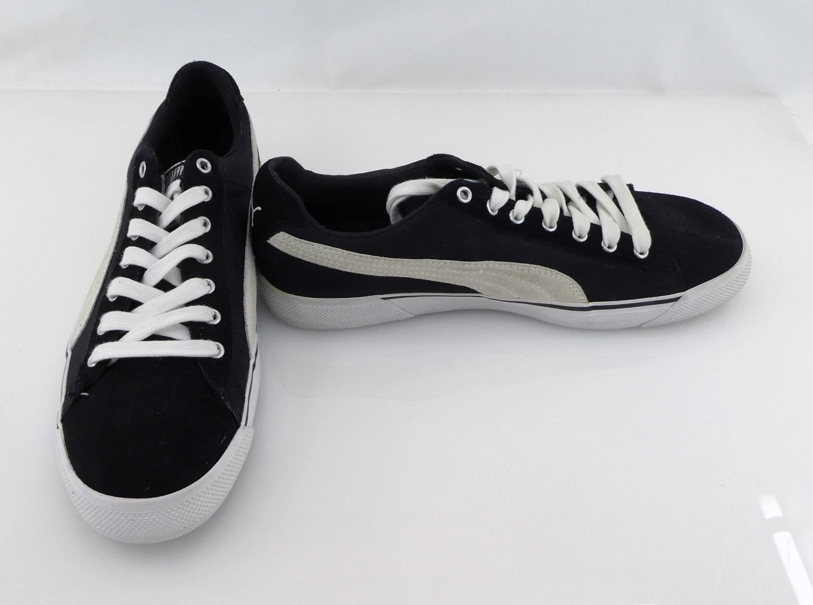 Scarpe PUMA classiche scamosciate + sneakers da ginnastica nero bianco non corrispondenti 9 9 5