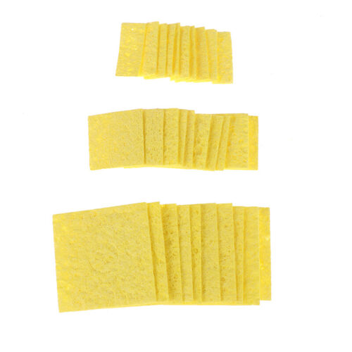10pcs Cleaning Sponge Solder Iron Tip Cleaning Nozzle Tip Copper Wire Cleaner - Foto 1 di 15