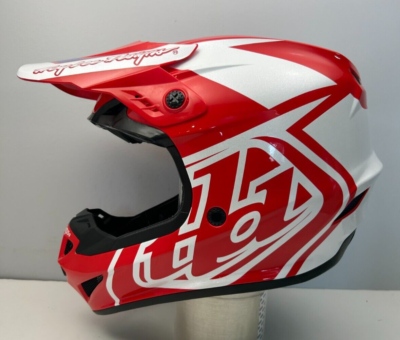#ad #ad Open Box Troy Lee GP Overload Dirt Bike Helmet Red White Size Small $146.25