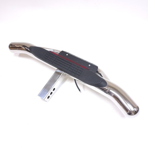 2" Receiver Heavy Duty Tow Chrome Hitch Drop Step Bar Brake Light Accessories - Picture 6 of 11