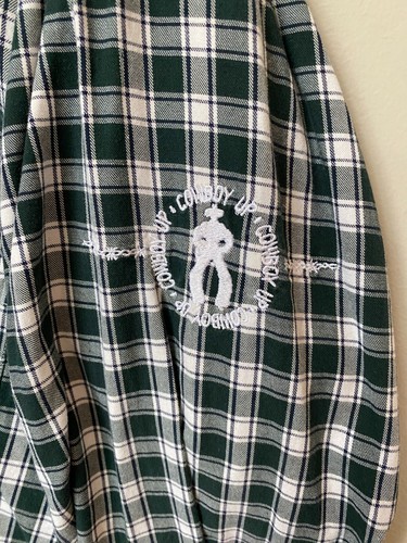 Vintage Chesterfield Men's XL Luxury Twill Plaid Button Down Shirt Cowboy Up - Picture 9 of 16