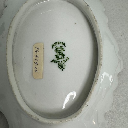 Vintage Austria Karlsbad 5er Set Knochen Geschirr Gold Floral Victorian - Bild 14 von 23