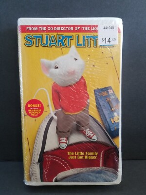 Sealed VHS Stuart Little, water marked, and Hype Sticker, Clamshell