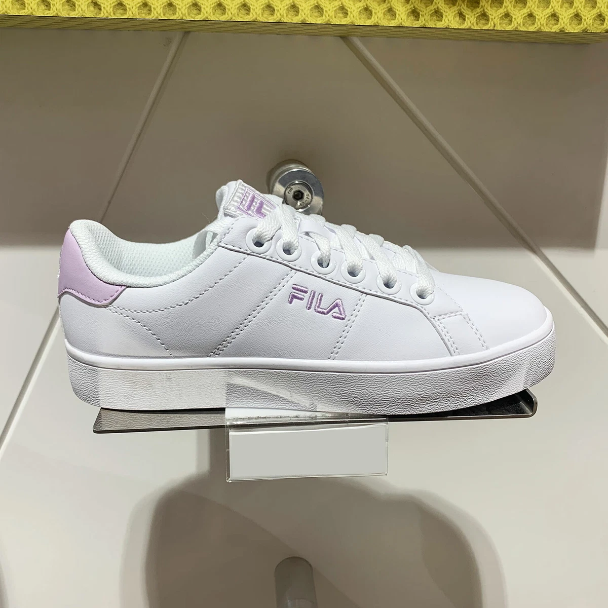 New FILA Womens COURT DELUXE WHITE PURPLE UNISEX SIZE 1TM00651D 151 TAKSE