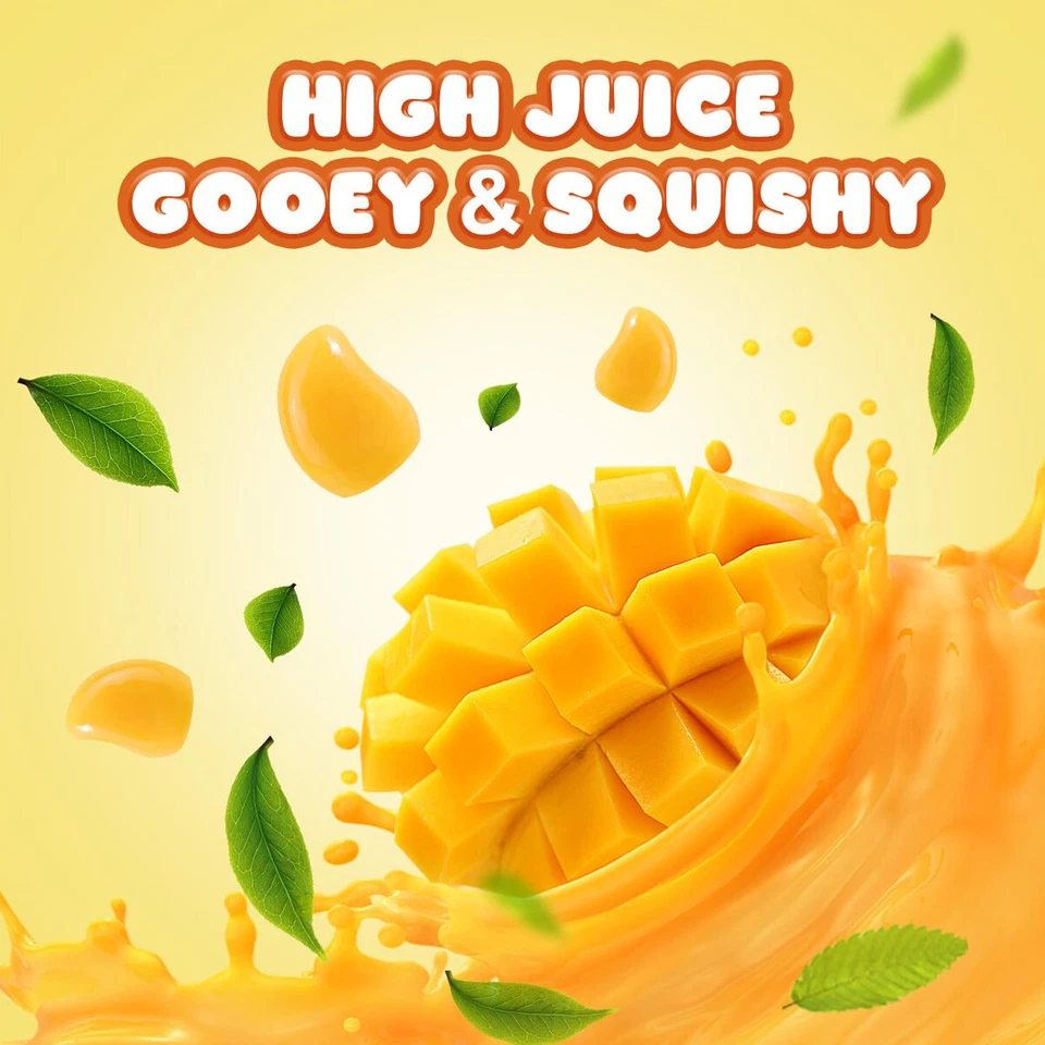 Caramelo gomoso Metavita Mango, caramelo exfoliante de mango gomoso pelable, resellable 5 oz Foto 4 de 4