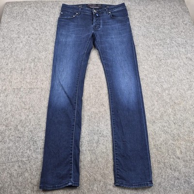 Jacob Cohen Jeans Mens W31 L32 Blue J622 Comfort Regular Straight Denim Italy