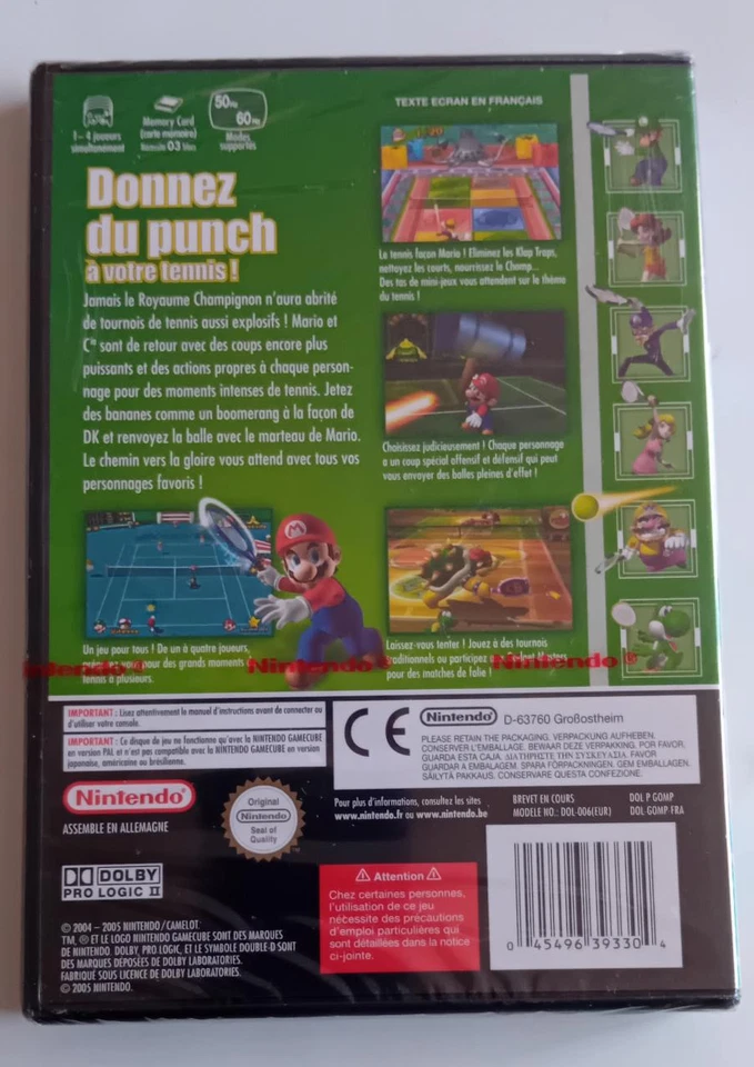 Jeu Mario Power Tennis Nintendo GameCube neuf sous Blister. - Photo 2/3