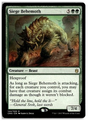 MTG Siege Behemoth - Commander Anthology Moderately Played English