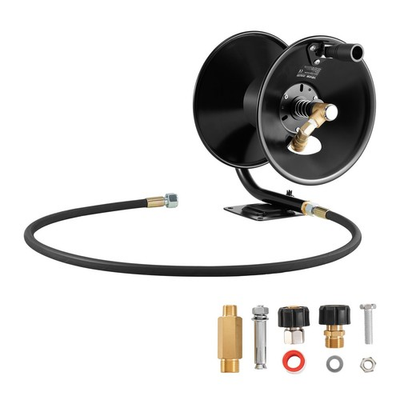 #ad New Pressure Washer Hose Reel 50 ft x 3 8 inch Heavy Duty Steel Bracket Mounte $77.70