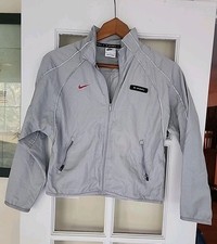 NIKE Air Max Youth Gray Full Zip Jacket Lightweight Athletic - Size M