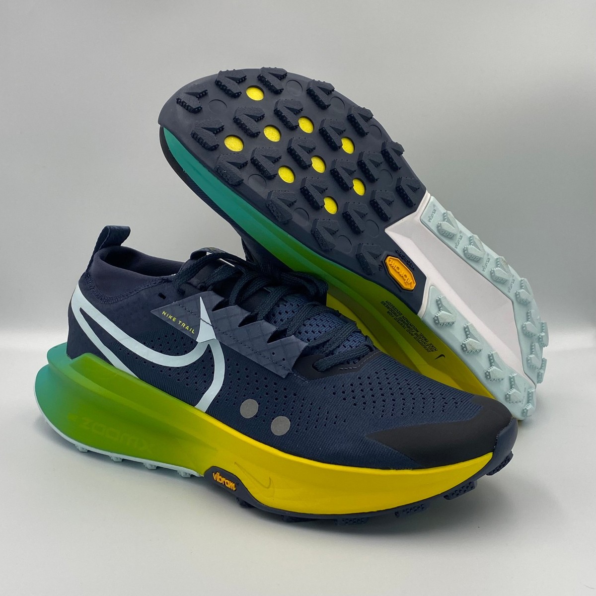 こいま Size 9.5 - Nike ZoomX Zegama 2 Thunder Blue Opti Yellow for sale