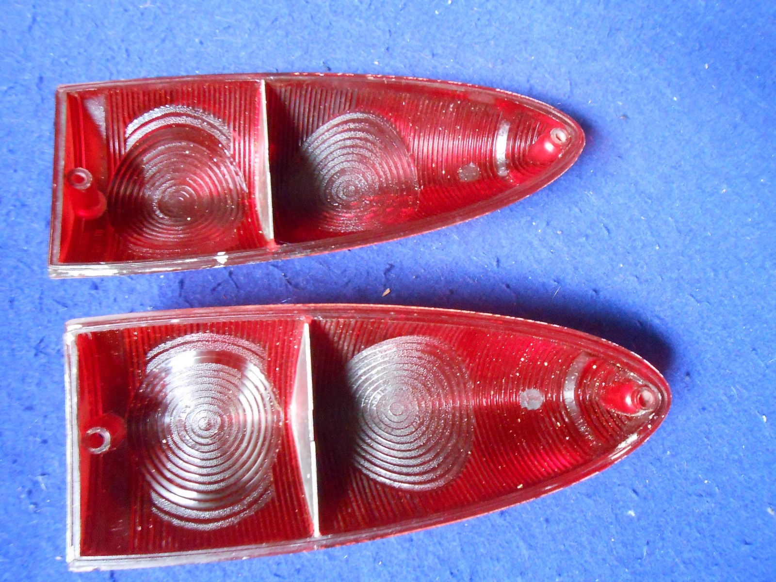 Original Carello Red Taillamp Lens Pair Ferrari 250GTE 12497718