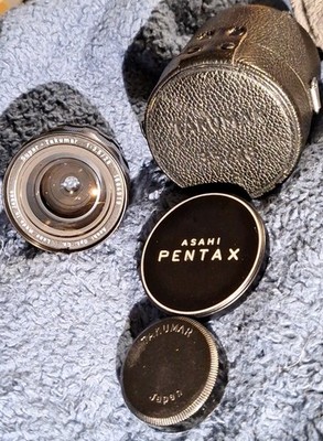 Asahi Pentax Super-Takumar 28mm f/3.5 M42 Mount Wide Lens - Case & Caps Vintage