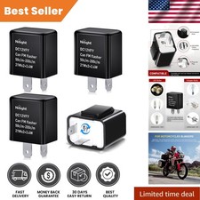 4PCS Adjustable 2 Pin Electronic Flasher Relay for Motorcycles - 12V  LED Co...