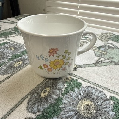  Corelle Spring Meadow Flowers Coffee Tea Cup Mug Corning Ware/9 pieces