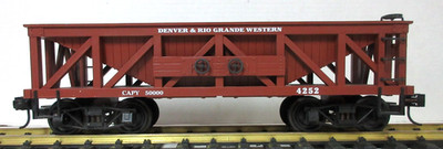 Delton 4252 G Scale Denver & Rio Grand Hopper w/ KD Couplers