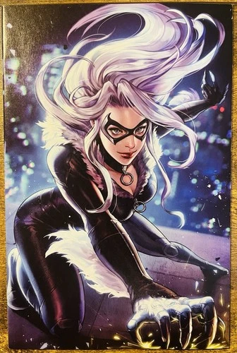 AMAZING SPIDER-MAN 21 NM/NM+ BATTLES LINES SUJIN JO BLACK CAT VIRGIN VARIANT