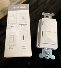 Acuity Controls - Blue Box - Chelsea Digital Switch - 2-Button, White - NEW