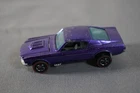Vtg 1967 Custom Ford Mustang Purple Redline Hot Wheels Diecast