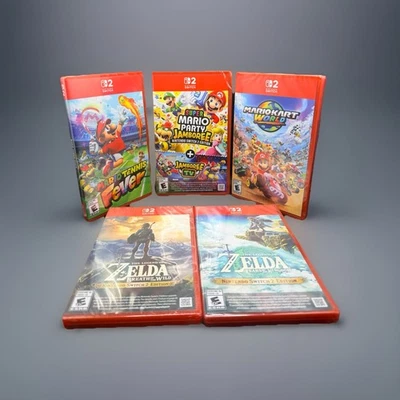 Mario Tennis Party Kart World Zelda Botw Totk Nintendo Switch 2 | Spielepaket Neu - Bild 1 von 4