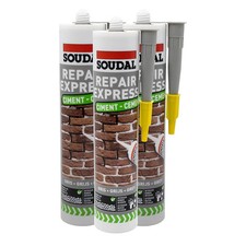 Soudal Repair Express Cement Grey 290ml x 3 Pack