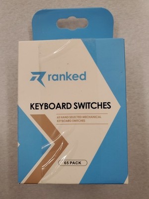 Ranked Keyboard Switches - 65 Mechanical Keyboard Switches (Open Box) Yellow