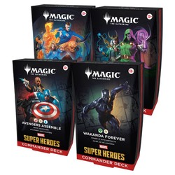 Commander Decks Marvel Super Heroes MSH MTG - Set of 4