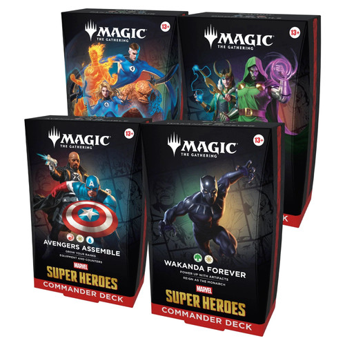 Commander Decks Marvel Super Heroes MSH MTG - Set of 4