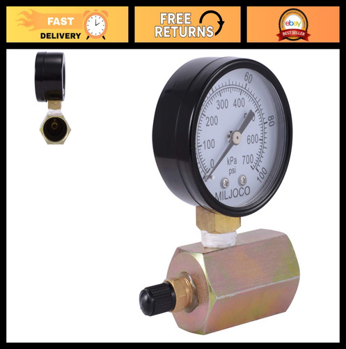 3/4" Pressure Test Kit - 100 PSI Push to Connect Brass Plumbing Fitting PEX Copp