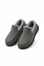 FitVille Arch Heel Support Recovery Slippers Men s 13 Wide Gray Shoes NWT