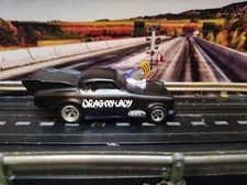 CUSTOM RESIN HO 4 GEAR HAIRY CANARY SLOT CAR BODY- DRAG-ON-LADY STUDEBAKER 