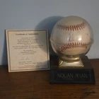 Nolan Ryan Autographed Original Signed Baseball The Score Board COA