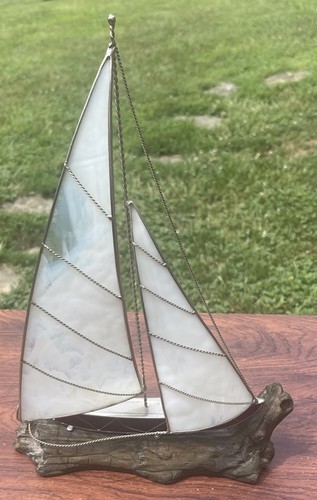 ESCORIA MANCHADA PLOMO VIDRIO VELERO BARCO