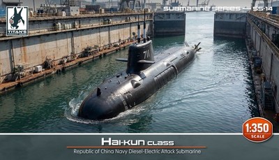 Hai Kun Class Taiwanese Domestic Attack Submarine Maßstab 1:350