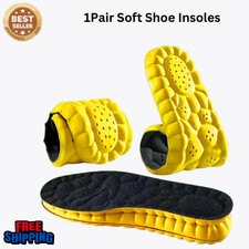 Insoles Orthopedic Supersoft For Sports Shoes 4D Inserts Feet Shock Absorption