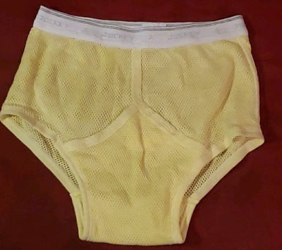 Vintage Jockey Thoroughbred Suprel Yellow Net Size 32