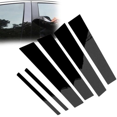 6 Stück Fenster Abdeckung Säulen Pfosten Verkleidung Für Honda 2006-2011 Schwarz