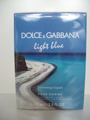 DOLCE & GABBANA light blue ''Swimming in Lipari'' pour Homme 75 ml EDT /Vintage