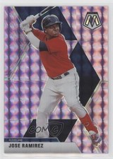 2020 Panini Chronicles Mosaic Purple Prizm 12/49 Jose Ramirez #76 06z2