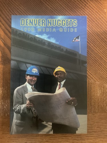 1990-91 Denver Nuggets NBA Basketball Media Guide