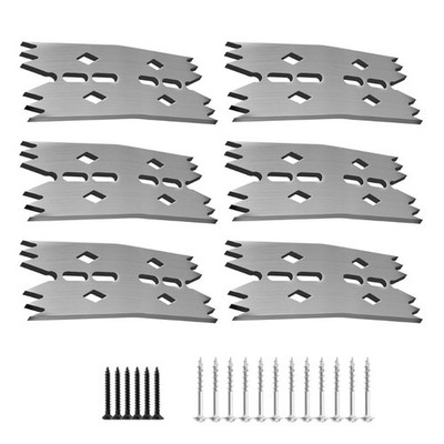 6pcs Woodworking Slab Clamping Dogs Hold Down Clamps for Secure Project Fixing